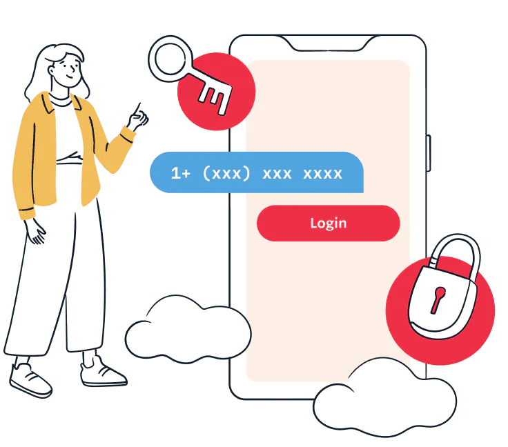 Two factor authentication to enable login